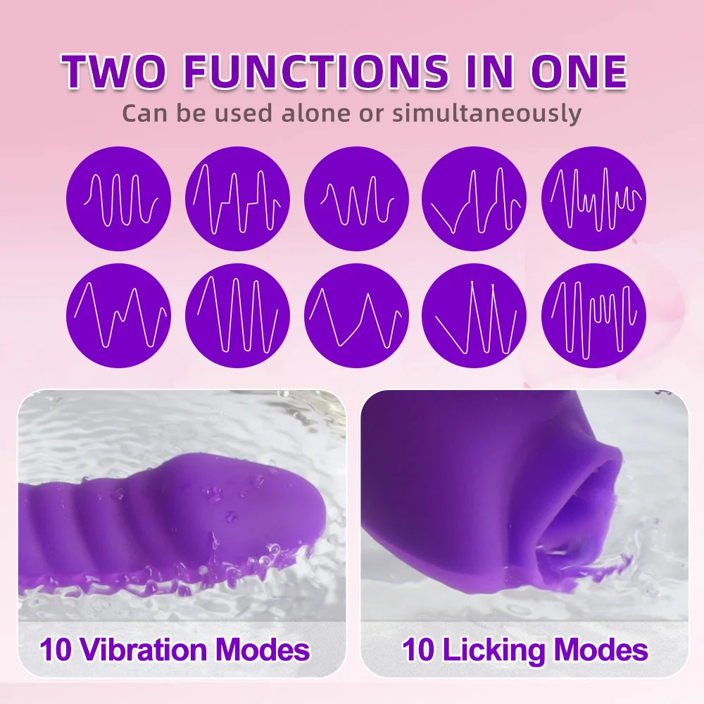 Vibrator For Women 2 In 1 Licking Machine