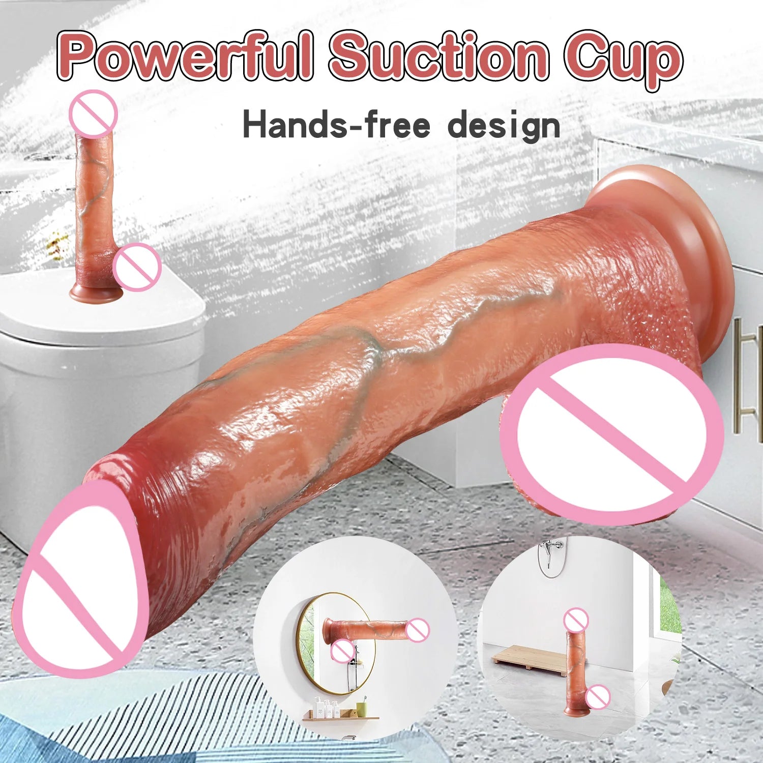 8.5inch Realistic Penis Dildo with Suction Cup